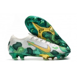 Nike Mercurial Vapor 13 ELITE FG Mbappe Gris Vert Or