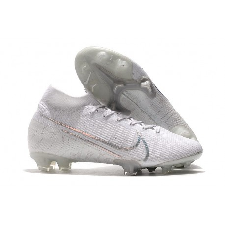 Nike Mercurial Superfly VII Elite DF FG Blanc Platine