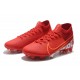 Nike Mercurial Superfly VII Elite DF FG Rouge Blanc