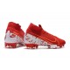 Nike Mercurial Superfly VII Elite DF FG Rouge Blanc