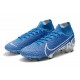 Nike Mercurial Superfly VII Elite DF FG Bleu Blanc