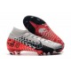 Nike Mercurial Superfly VII Elite DF FG Neymar Platine Noir Rouge