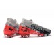 Nike Mercurial Superfly VII Elite DF FG Neymar Platine Noir Rouge