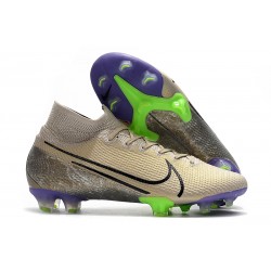 Nike Mercurial Superfly VII Elite DF FG Sable du Désert /Noir /Violet