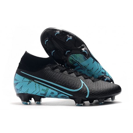 Nike Mercurial Superfly VII Elite DF FG Noir Bleu