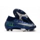 Nike Mercurial Superfly VII Elite DF FG Bleu Néant Volt Blanc