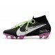 Crampons Nike Mercurial Superfly 7 Elite FG Noir Blanc Violet