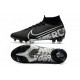 Crampons Nike Mercurial Superfly 7 Elite FG Noir Gris Métallique