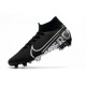 Crampons Nike Mercurial Superfly 7 Elite FG Noir Gris Métallique