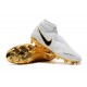 Nike Phantom Vision Elite DF FG Blanc Or Noir