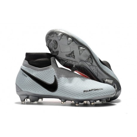 Nike Phantom Vision Elite DF FG Gris Rouge Noir