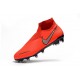 Nike Phantom Vision Elite DF FG Carmin Argent Noir