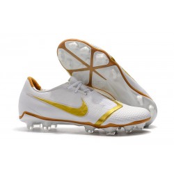 Crampon Nike Phantom Venom Elite FG Blanc Or