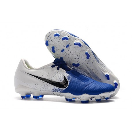 Crampon Nike Phantom Venom Elite FG Bleu Blanc Noir