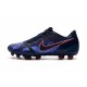 Crampon Nike Phantom Venom Elite FG Obsidienne Blanc Noir Bleu