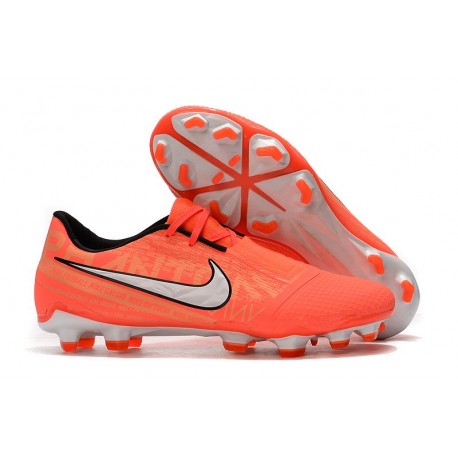 Crampon Nike Phantom Venom Elite FG Mangue claire/Blanc