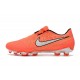 Crampon Nike Phantom Venom Elite FG Mangue claire/Blanc