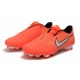 Crampon Nike Phantom Venom Elite FG Mangue claire/Blanc