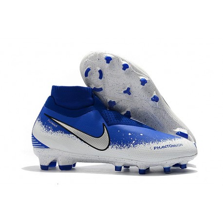 Nike Chaussure Phantom VSN Elite DF FG Blanc Bleu Noir