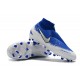 Nike Chaussure Phantom VSN Elite DF FG Blanc Bleu Noir