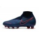 Nike Chaussure Phantom VSN Elite DF FG Bleu Noir Rouge