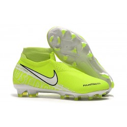 Nike Chaussure Phantom VSN Elite DF FG Volt Blanc