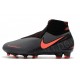 Nike Chaussure Phantom VSN Elite DF FG Gris foncé /Mangue claire/Noir