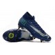 Nike Mercurial Superfly VII Elite SG-Pro Bleu Néant Volt Blanc