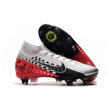 Nike Mercurial Superfly VII Elite SG-Pro Neymar Platine Noir Rouge