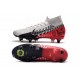 Nike Mercurial Superfly VII Elite SG-Pro Neymar Platine Noir Rouge