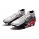 Nike Mercurial Superfly VII Elite SG-Pro Neymar Platine Noir Rouge