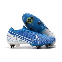 Nike Mercurial Vapor 13 Elite SG-PRO Anti-Clog New Lights Bleu Blanc