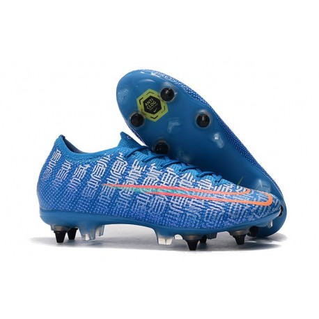 Nike Mercurial Vapor 13 Elite SG-PRO Anti-Clog Bleu Rouge