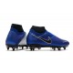 Nike Phantom Vision Elite DF SG-Pro AC Bleu Chrome Blanc