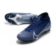 Crampons Nike Mercurial Superfly 7 Elite FG Bleu Blanc