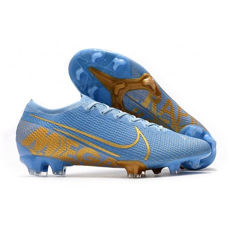 Chaussures Nike Mercurial Vapor XIII 360 Elite FG Bleu Or