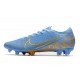 Chaussures Nike Mercurial Vapor XIII 360 Elite FG Bleu Or