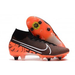 Nike Mercurial Superfly VII Elite SG-Pro Noir Blanc Cramoisi