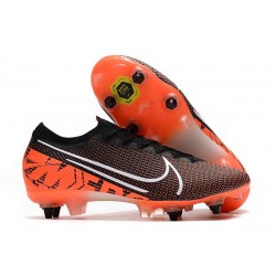 Nike Mercurial Vapor 13 Elite SG-PRO Anti-Clog Noir Blanc Cramoisi