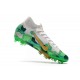 Nike Mercurial Superfly VII Elite AG-Pro Mbappe Gris Or Vert