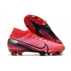 Crampons Nike Mercurial Superfly 7 Elite FG Cramoisi Noir