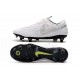 Nike Tiempo Legend VIII Elite SG-PRO Anti-Clog Blanc Platine Gris