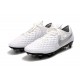 Nike Tiempo Legend VIII Elite SG-PRO Anti-Clog Blanc Platine Gris