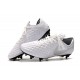 Nike Tiempo Legend VIII Elite SG-PRO Anti-Clog Blanc Platine Gris