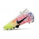 Neymar Nike Mercurial Superfly 7 Elite FG Blanc Noir Bleu Volt