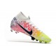 Neymar Nike Mercurial Superfly 7 Elite FG Blanc Noir Bleu Volt