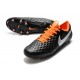 Chaussures Nike Tiempo Legend VIII Elite FG Noir Blanc Orange