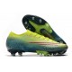 Chaussures Nike Mercurial Vapor XIII Elite AG-PRO Citron Noir Vert