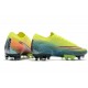 Chaussures Nike Mercurial Vapor XIII Elite AG-PRO Citron Noir Vert