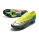 Chaussures Nike Mercurial Vapor XIII Elite AG-PRO Citron Noir Vert